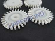 Witte Plastic Nylon Korte Borstel voor Sigarettenfabrikatiemachines