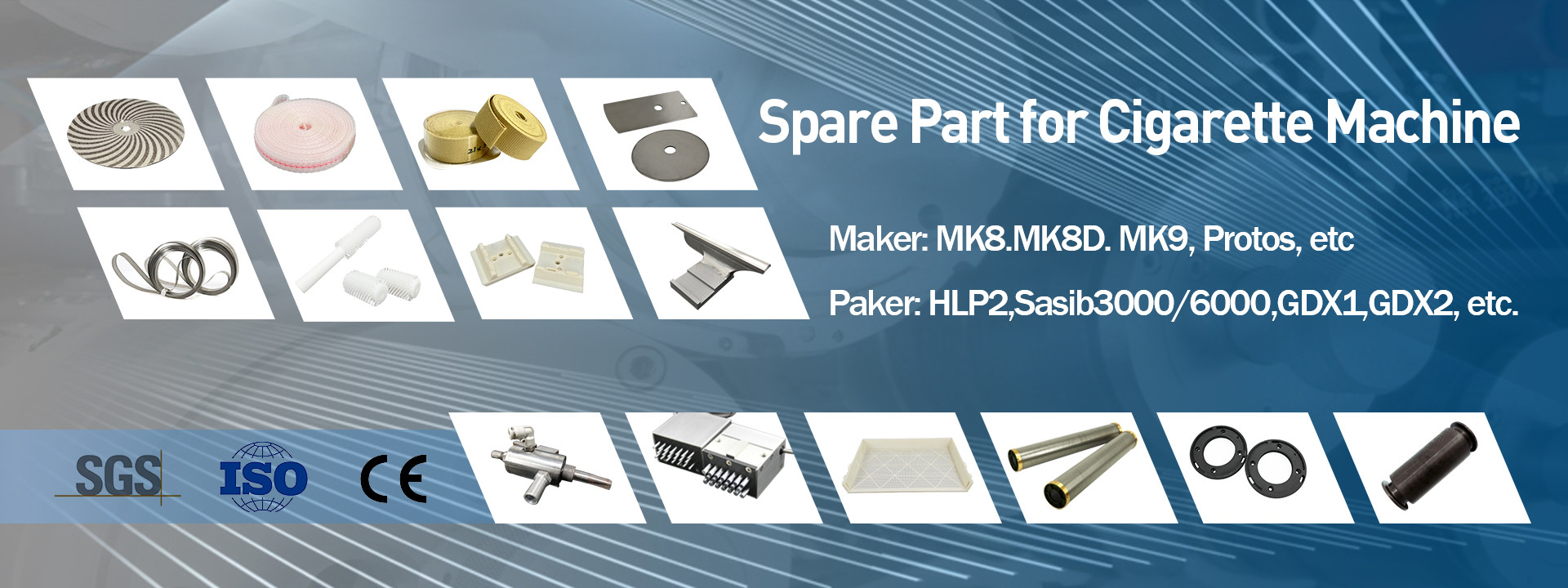 kwaliteit de vervangstukken van tabaksmachines fabriek
