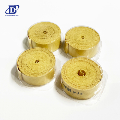kopen 0.50-0.62mm Gele Aramidvezel Garniture Tape voor ITEM8000/mk9/protos 70 Cigarette Maker online vervaardiging