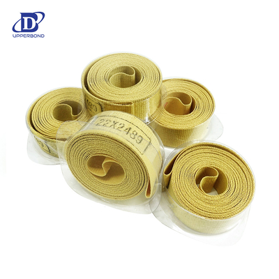 Tensile garniture tape voor sigarettenmachine met materiaal van aramidevezels