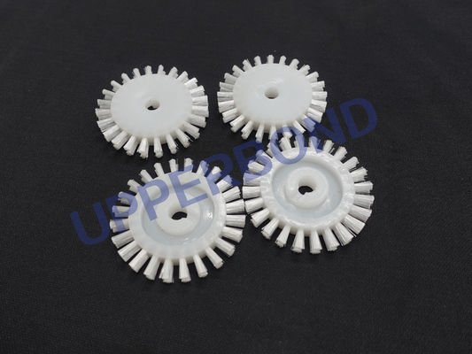 Witte Plastic Nylon Korte Borstel voor Sigarettenfabrikatiemachines